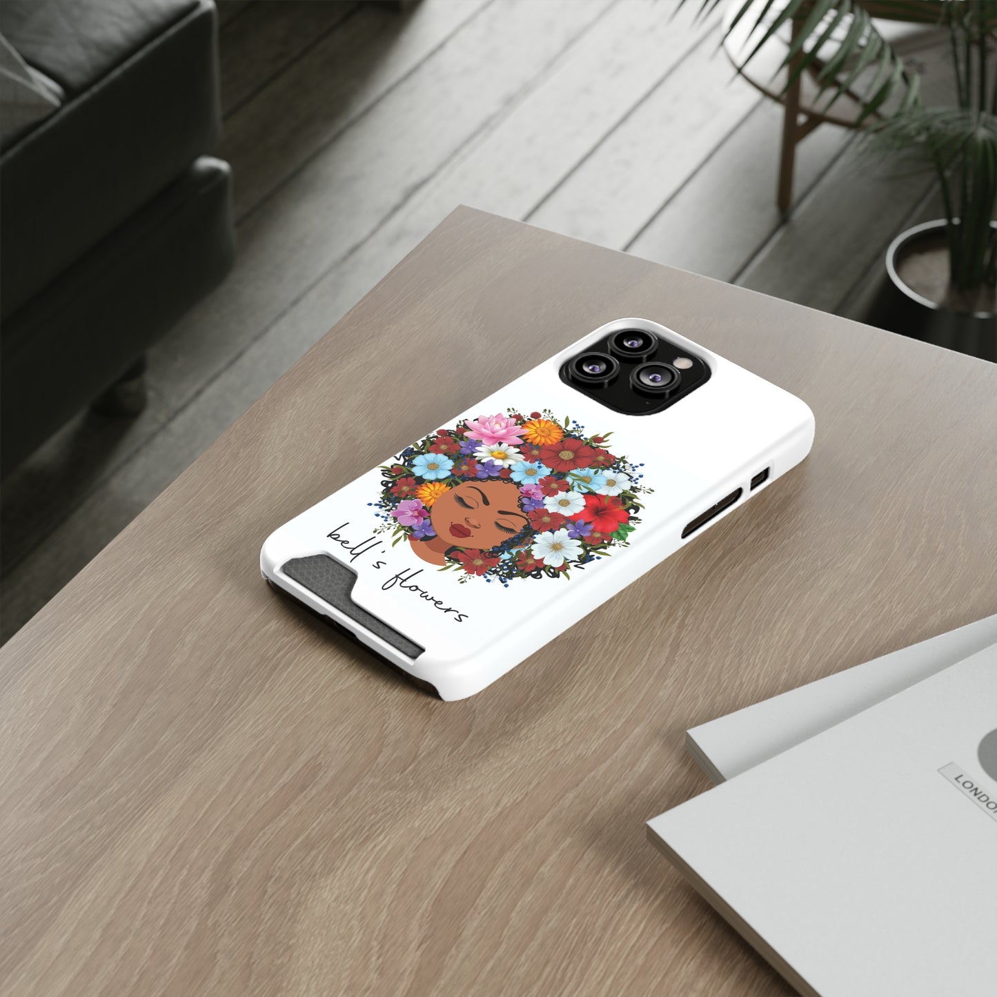 bell's flowers Original Logo Phone Case With Card Holder