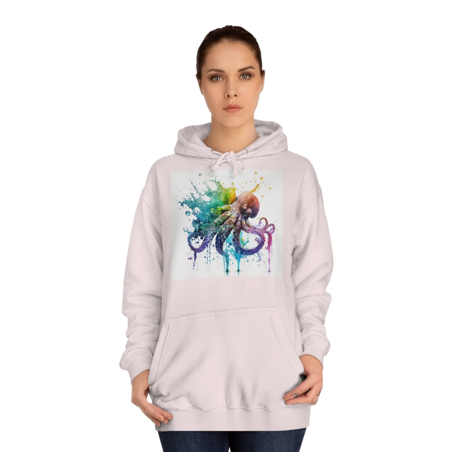 Octopus Drip Paint Hoodie