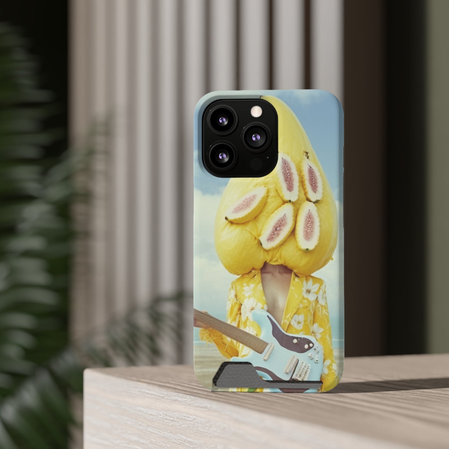 False Banana Phone Case With Card Holder