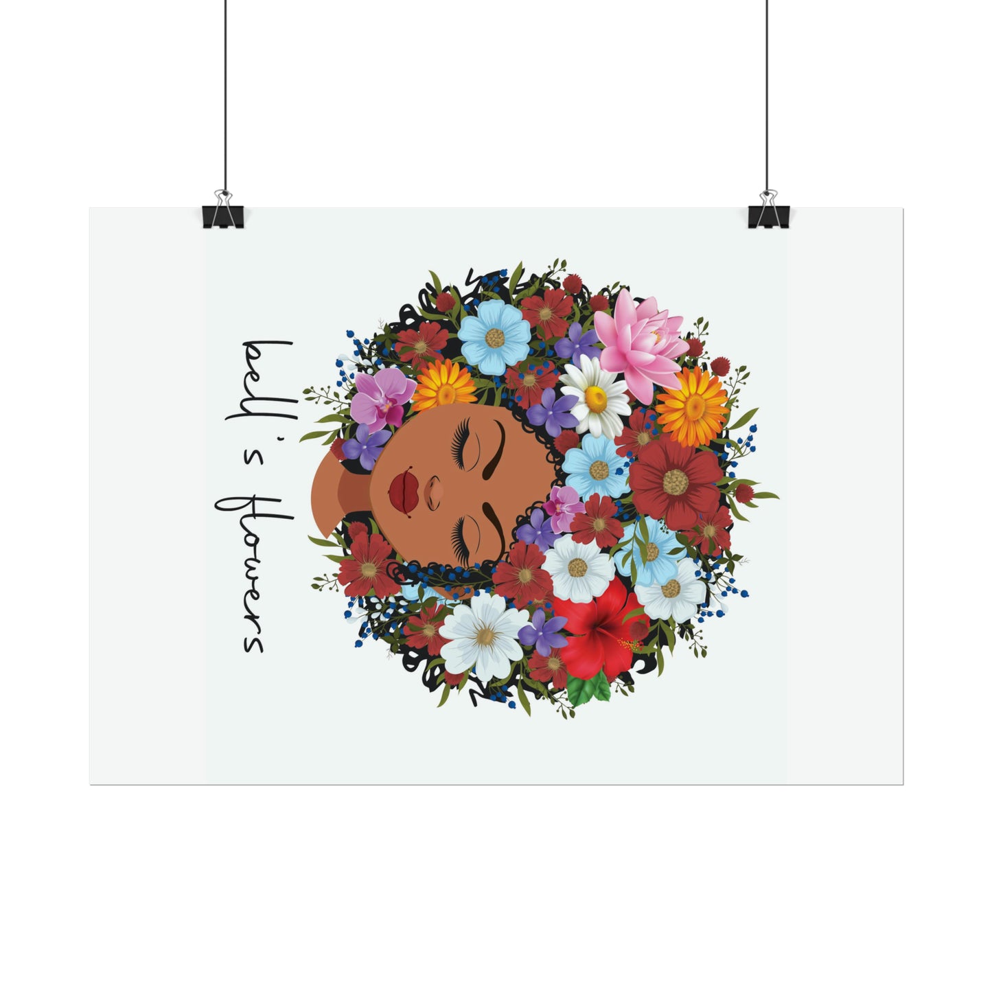 bell's flowers original logo Rolled Poster