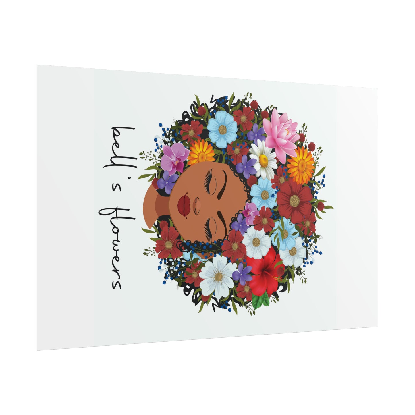 bell's flowers original logo Rolled Poster