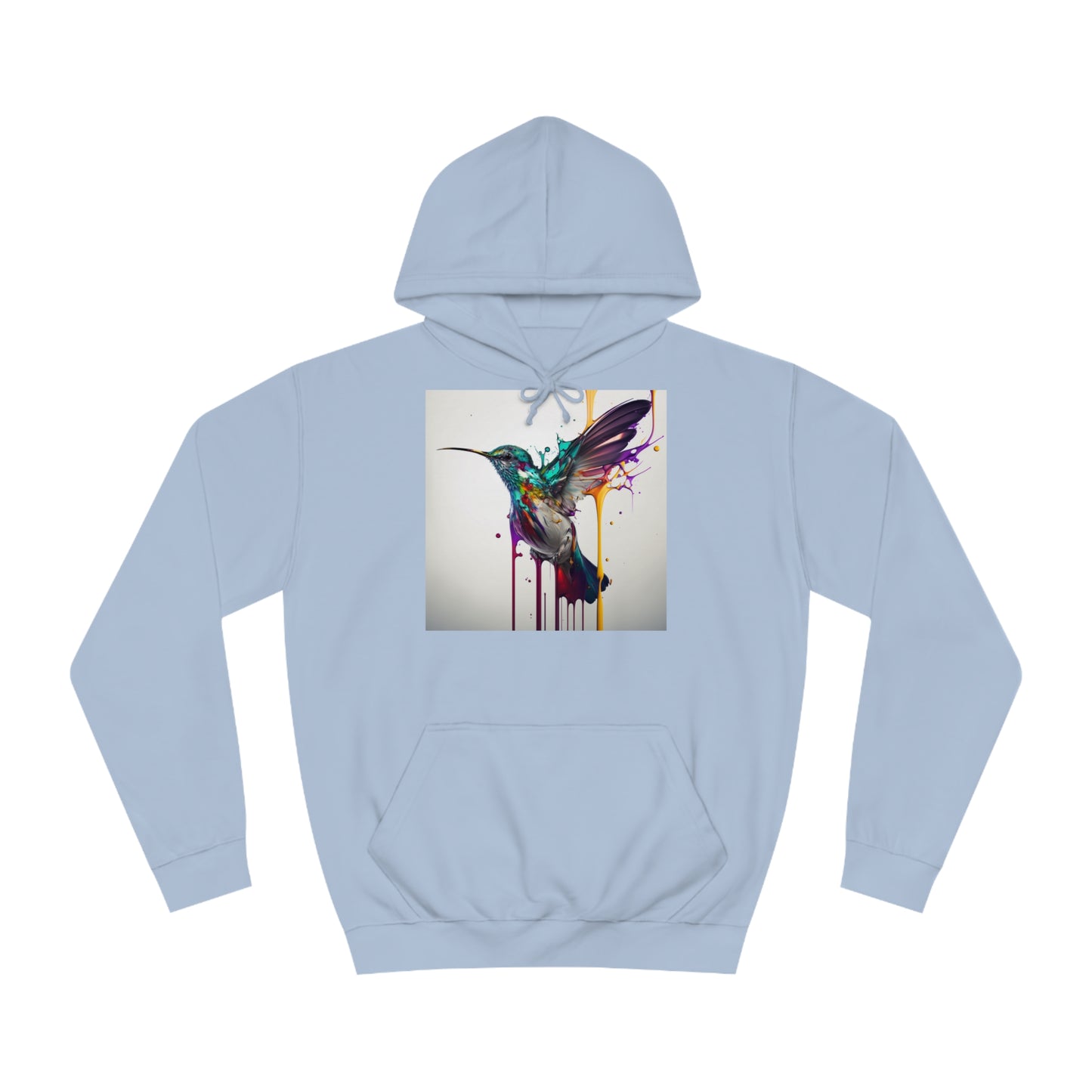 Hummingbird Drip Paint Hoodie