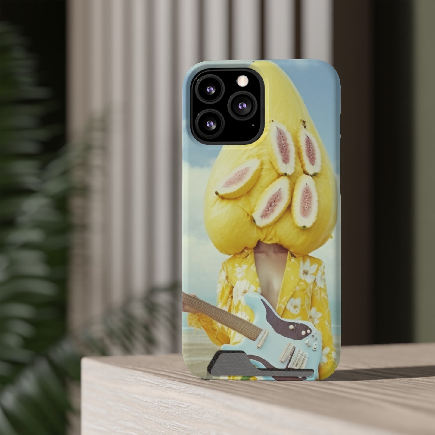 False Banana Phone Case With Card Holder