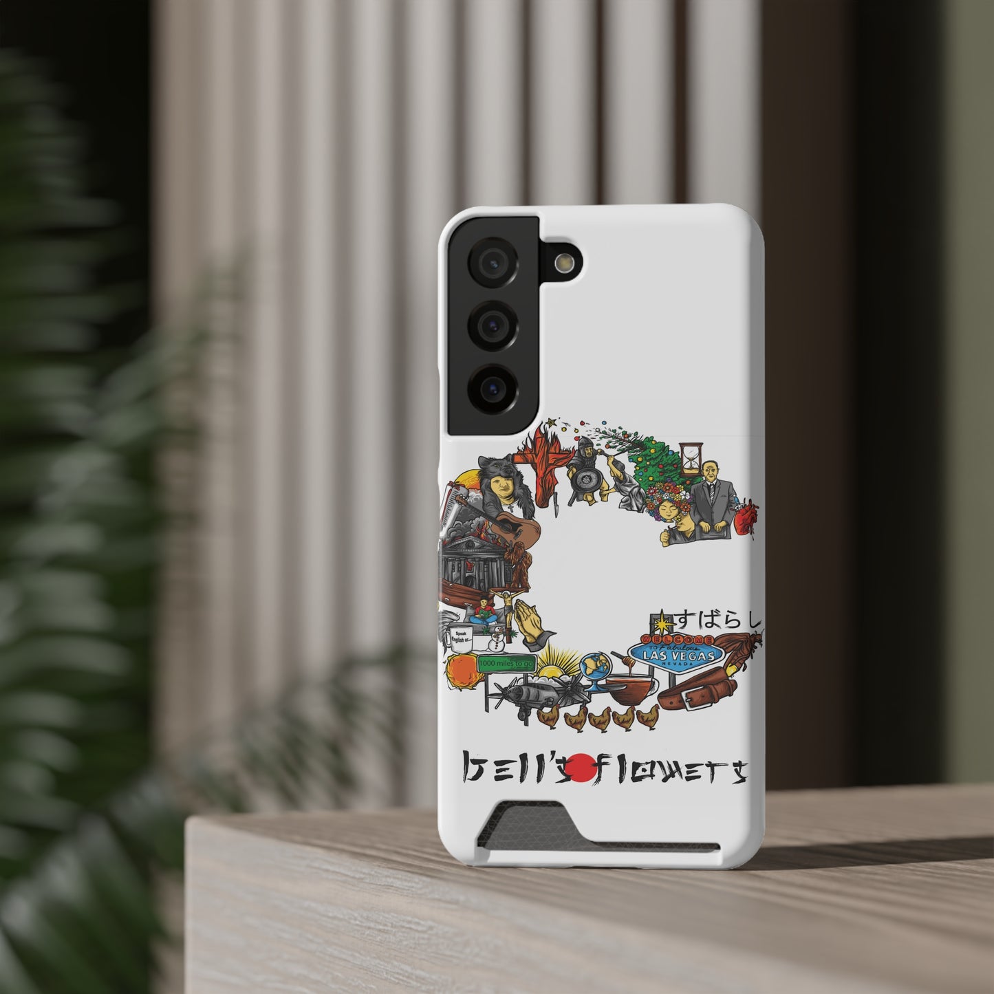bell's flowers Album C original Phone Case With Card Holder