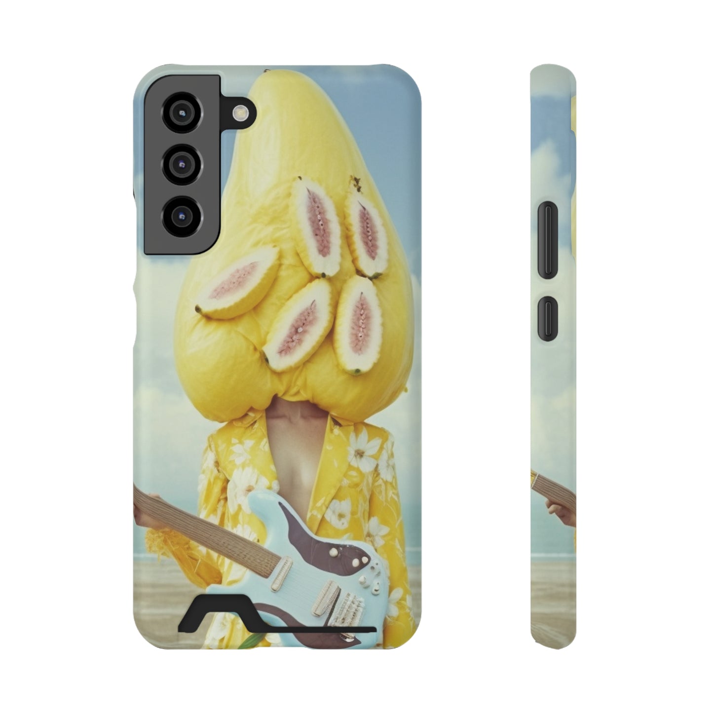 False Banana Phone Case With Card Holder
