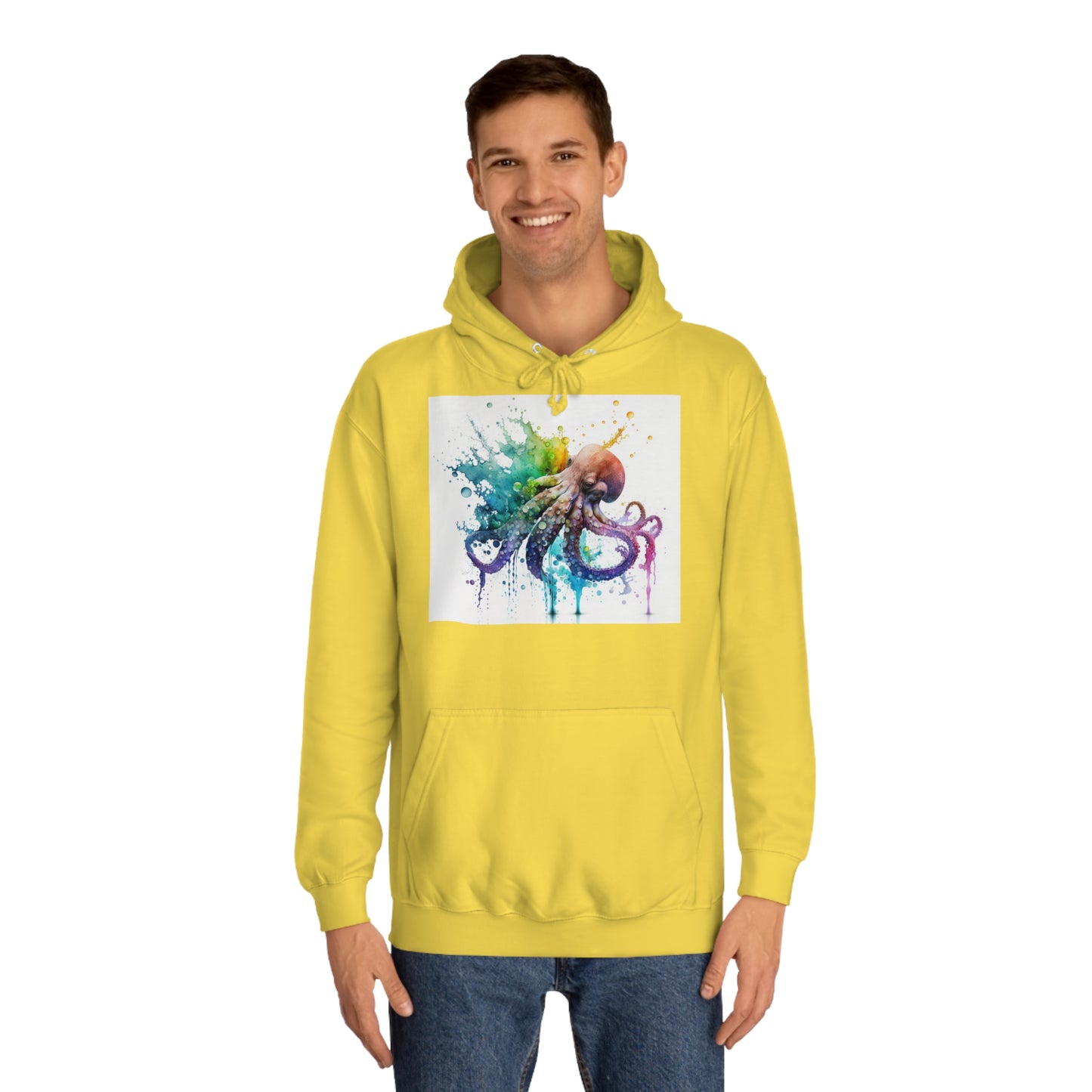 Octopus Drip Paint Hoodie