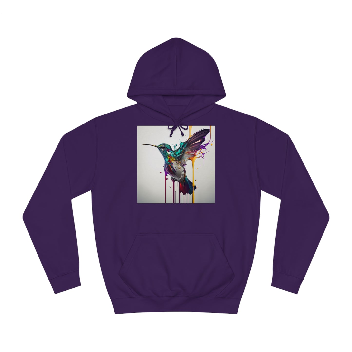 Hummingbird Drip Paint Hoodie