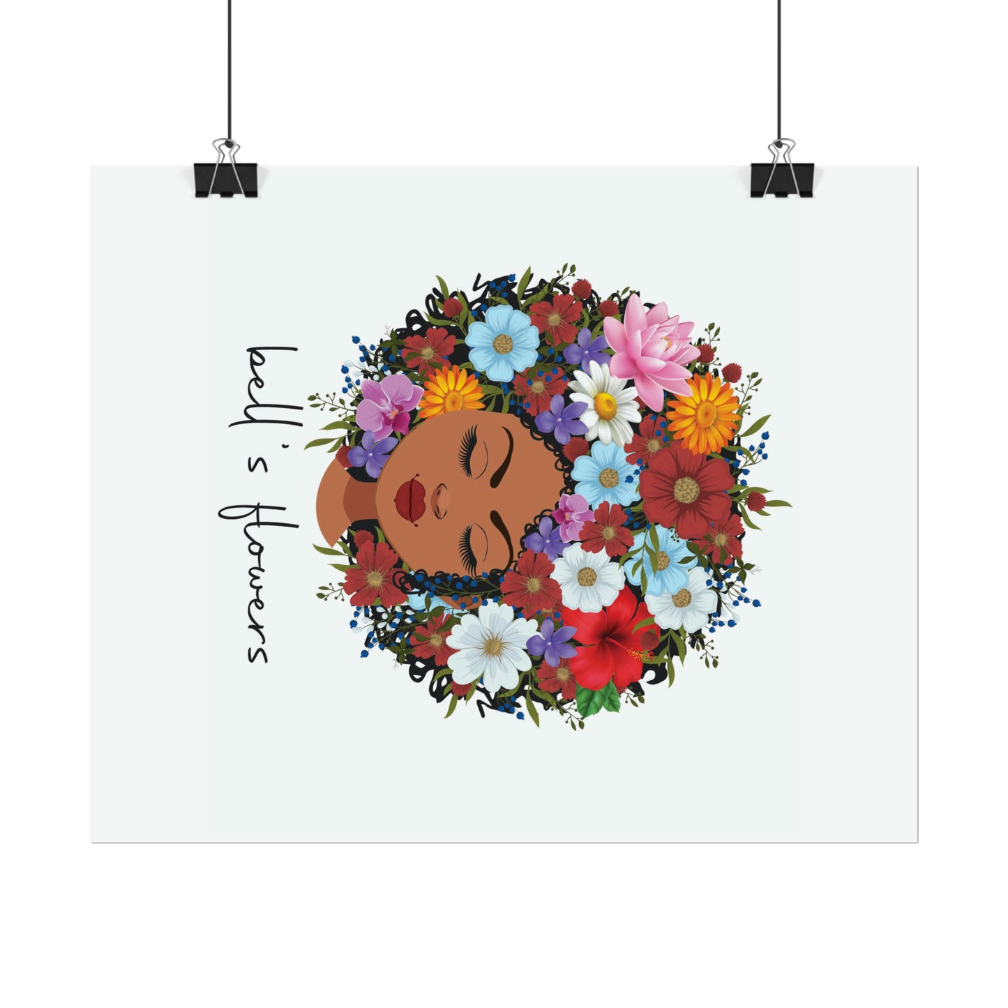 bell's flowers original logo Rolled Poster