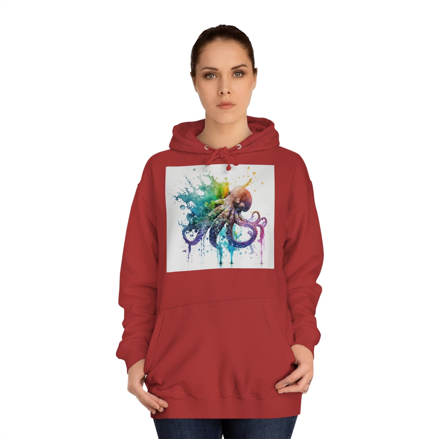 Octopus Drip Paint Hoodie