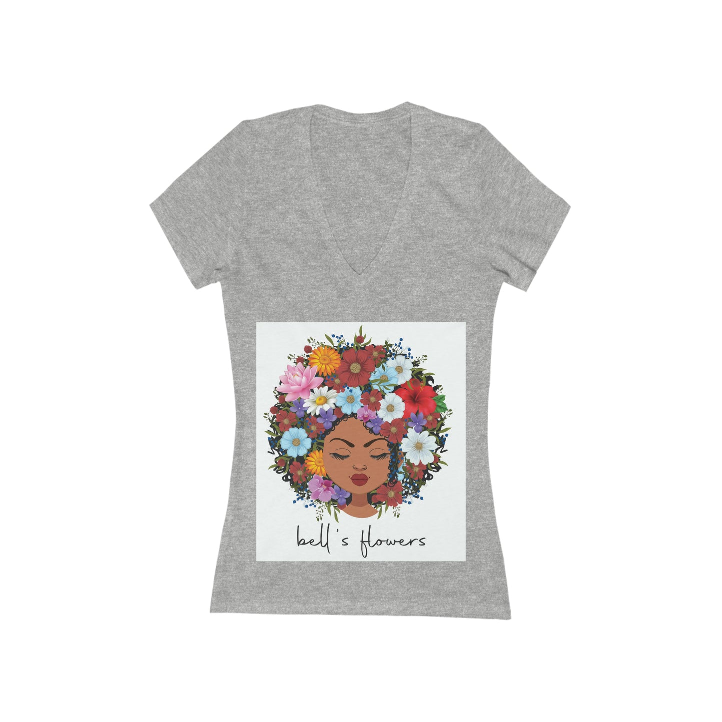 bell's flowers Original Logo Ladies V-neck
