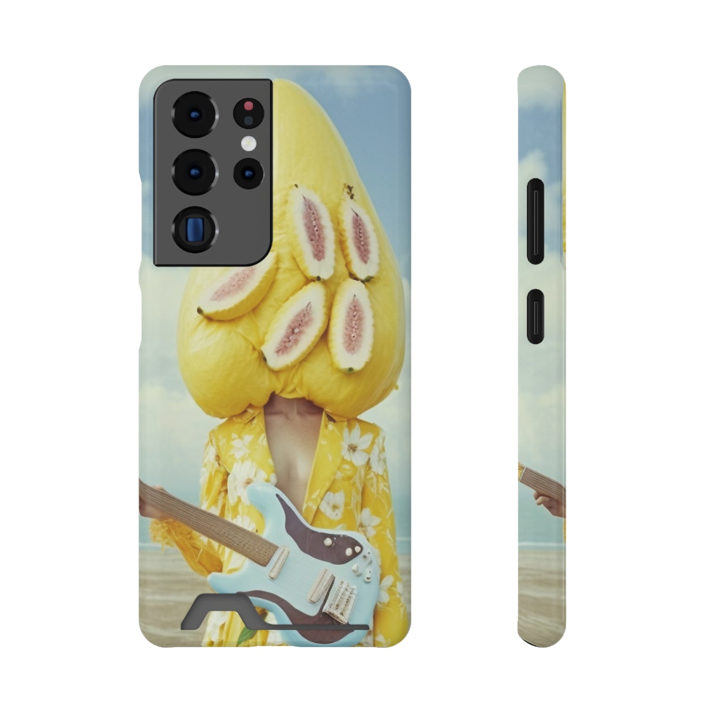 False Banana Phone Case With Card Holder