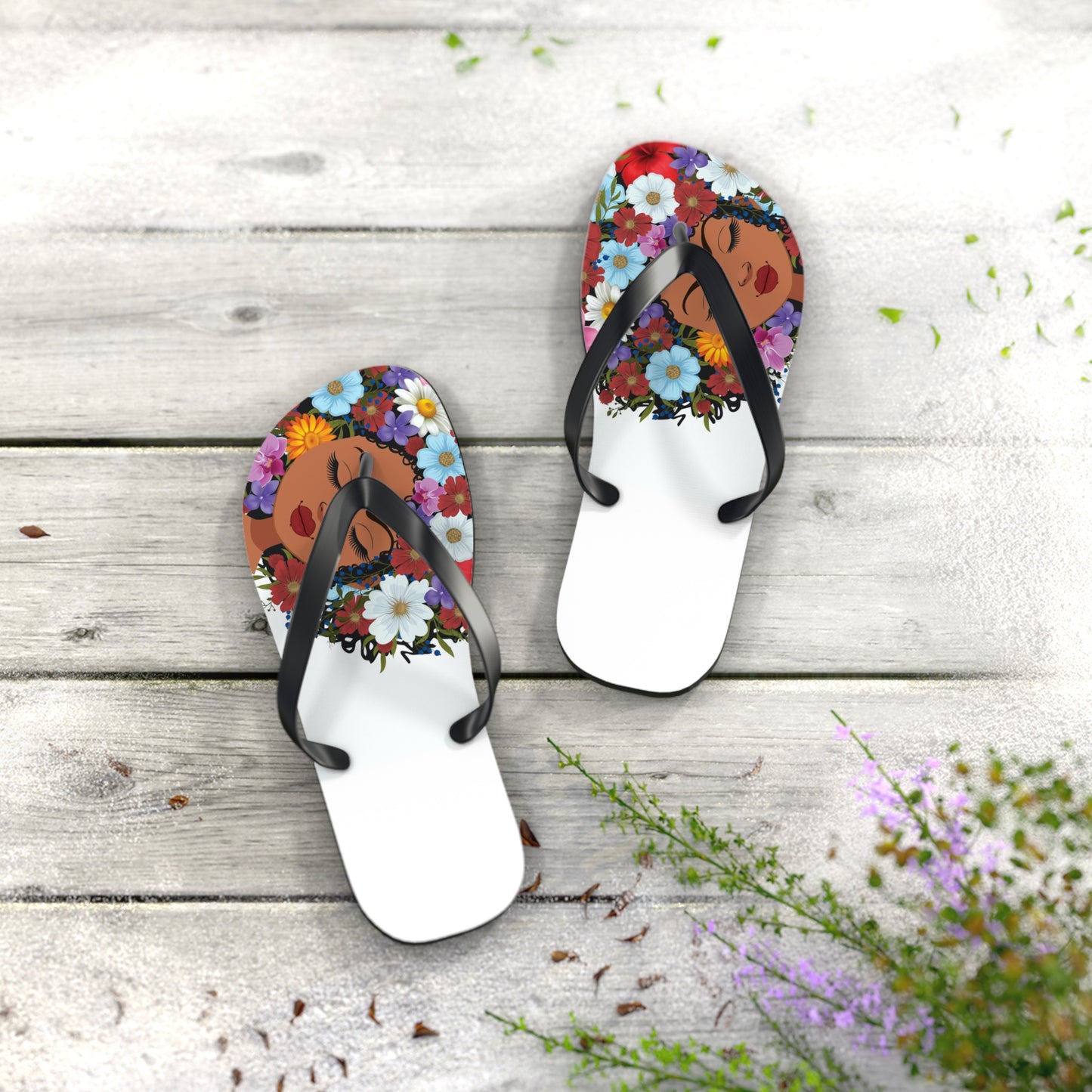bell's flowers Original Logo Flip Flops