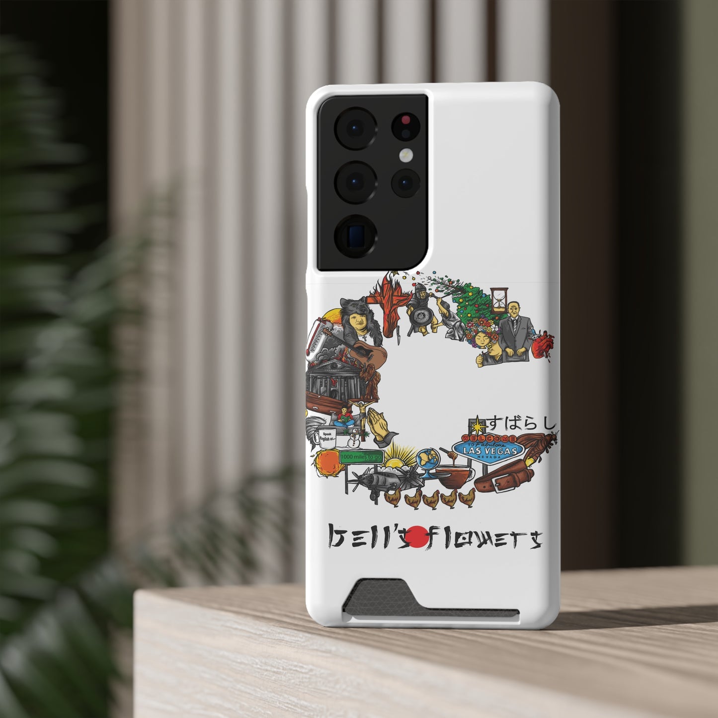 bell's flowers Album C original Phone Case With Card Holder