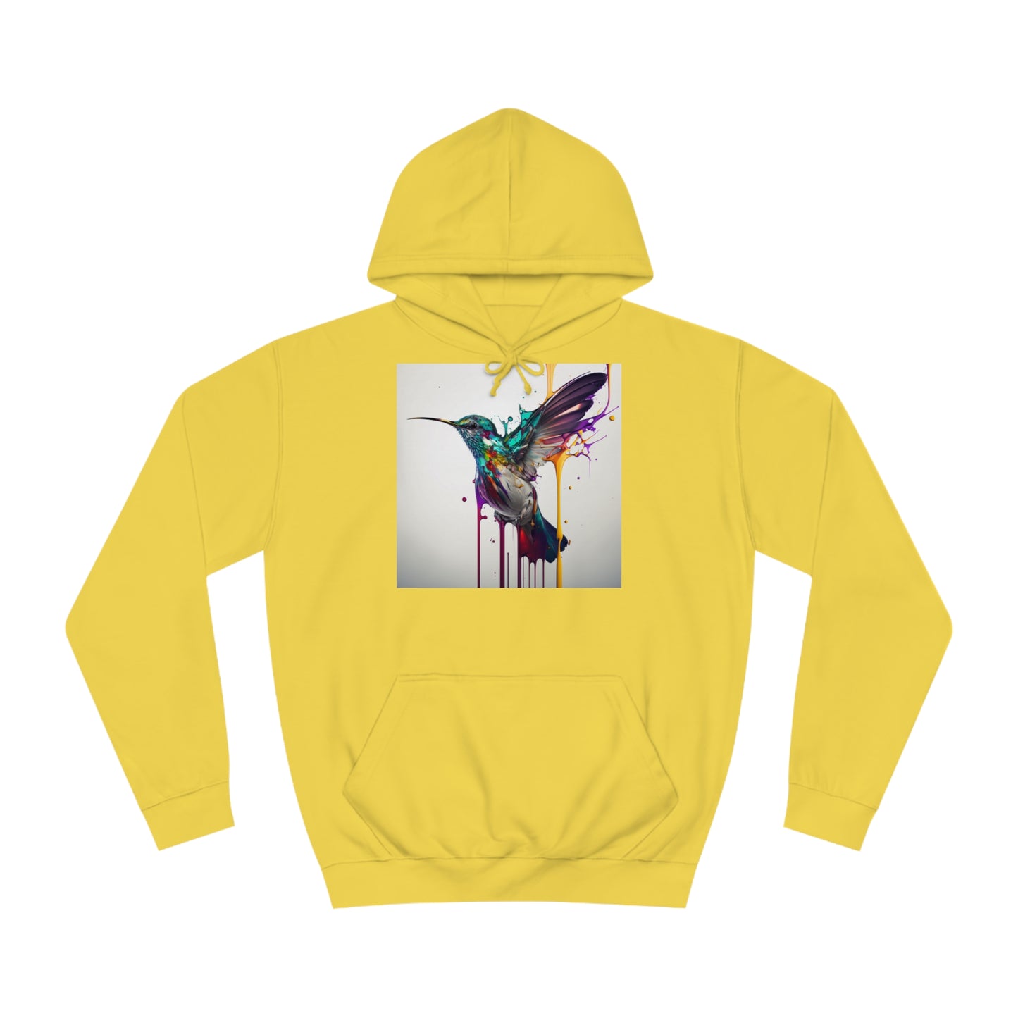 Hummingbird Drip Paint Hoodie