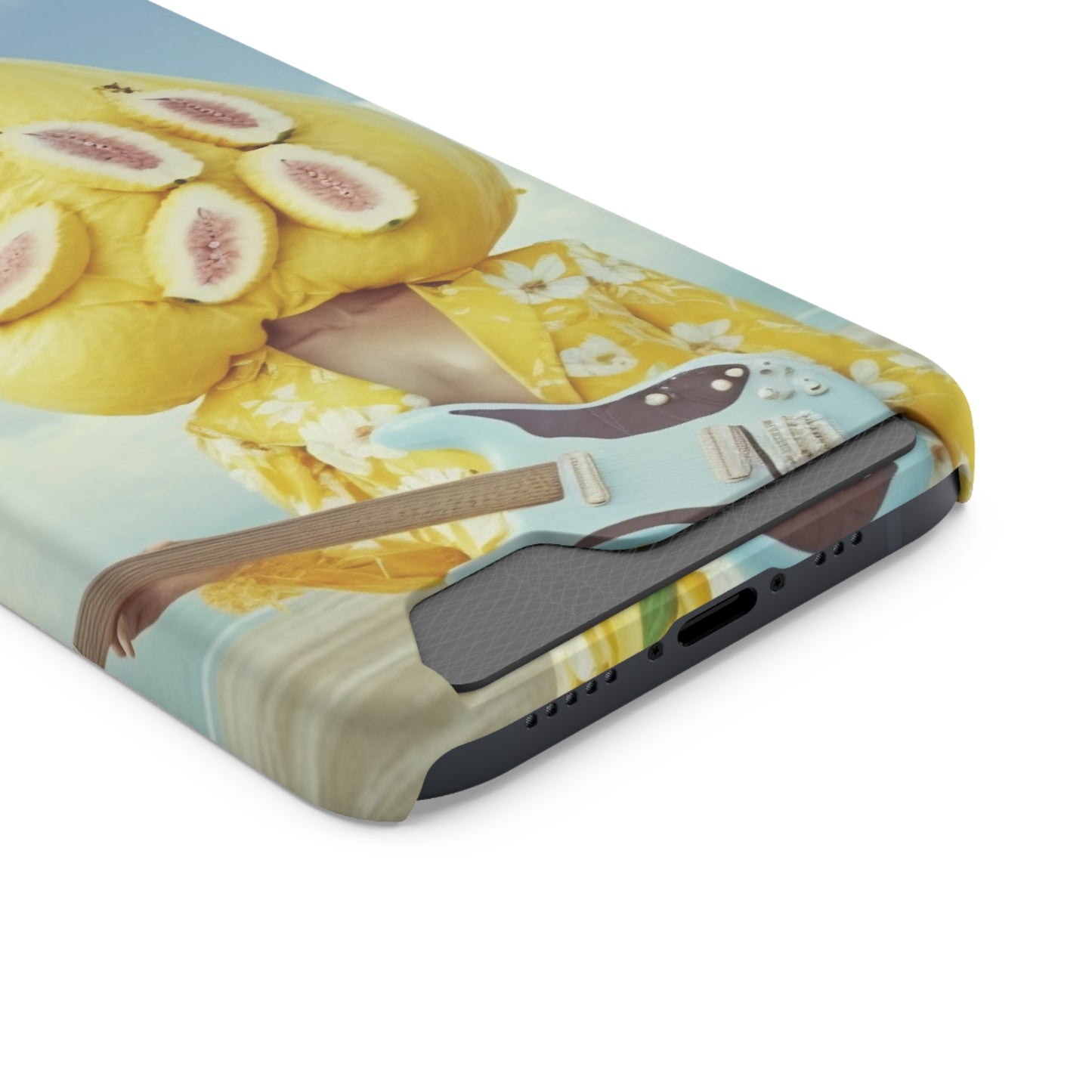 False Banana Phone Case With Card Holder