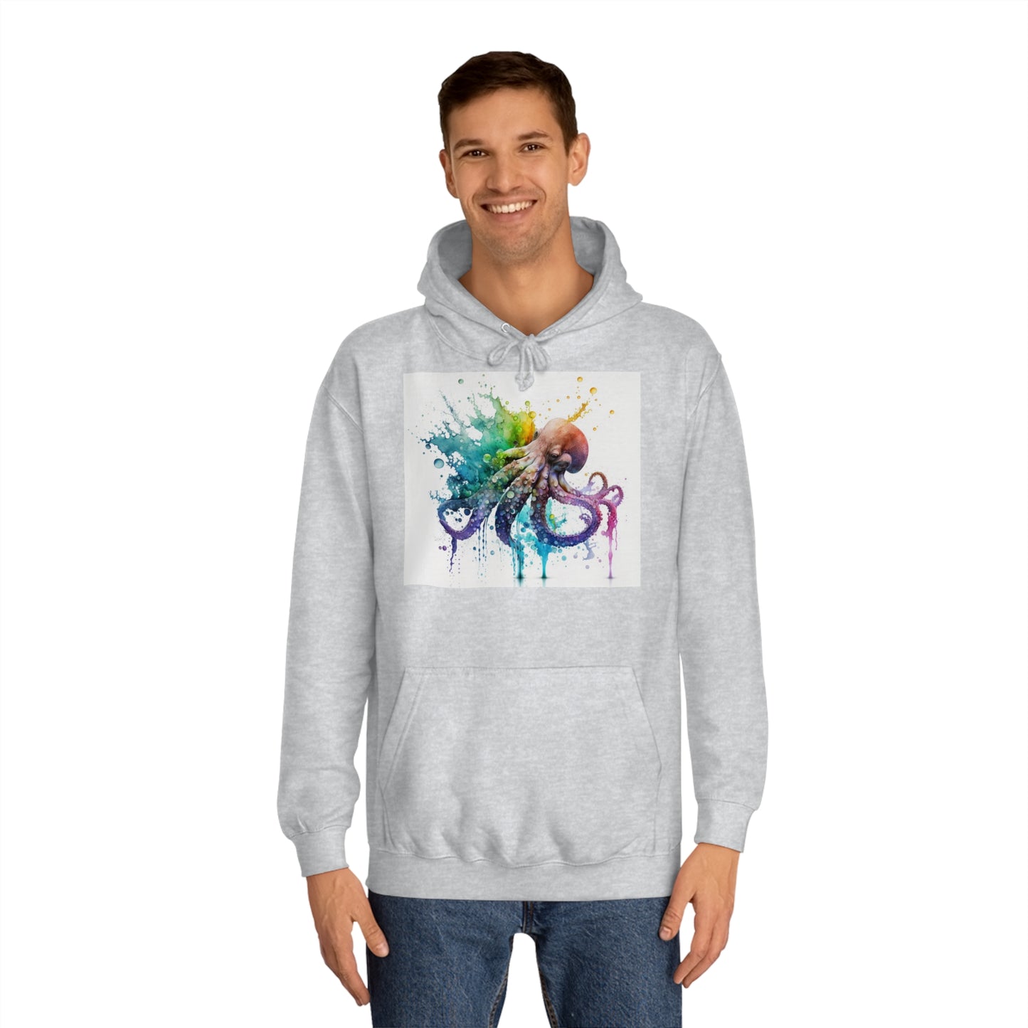 Octopus Drip Paint Hoodie