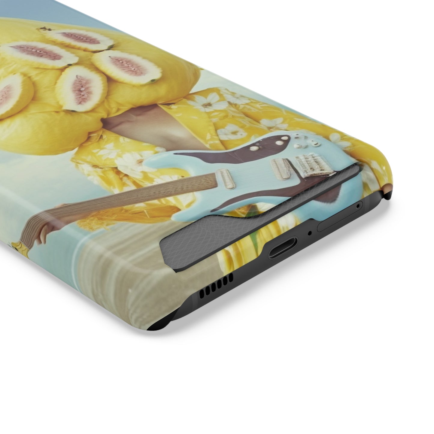 False Banana Phone Case With Card Holder