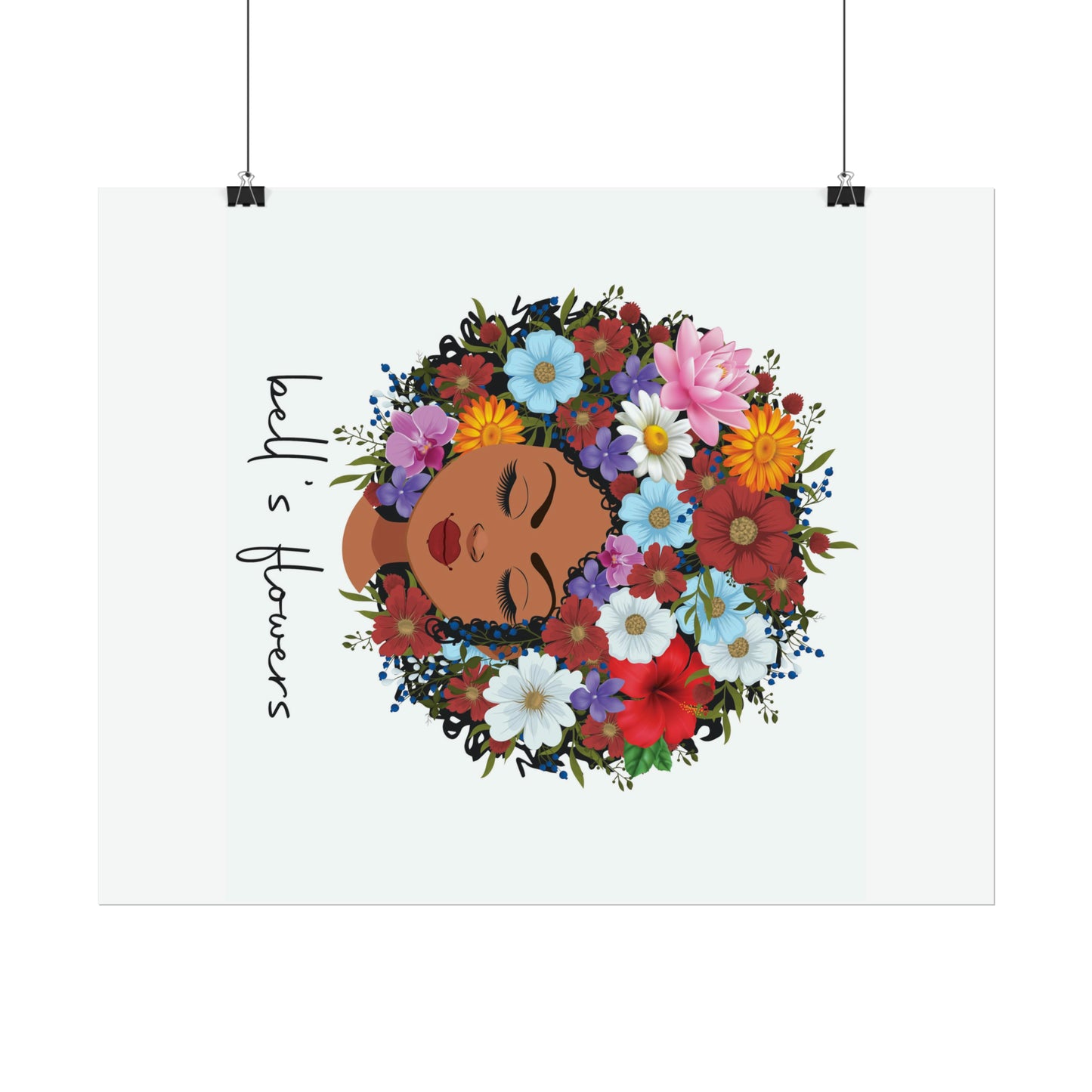 bell's flowers original logo Rolled Poster