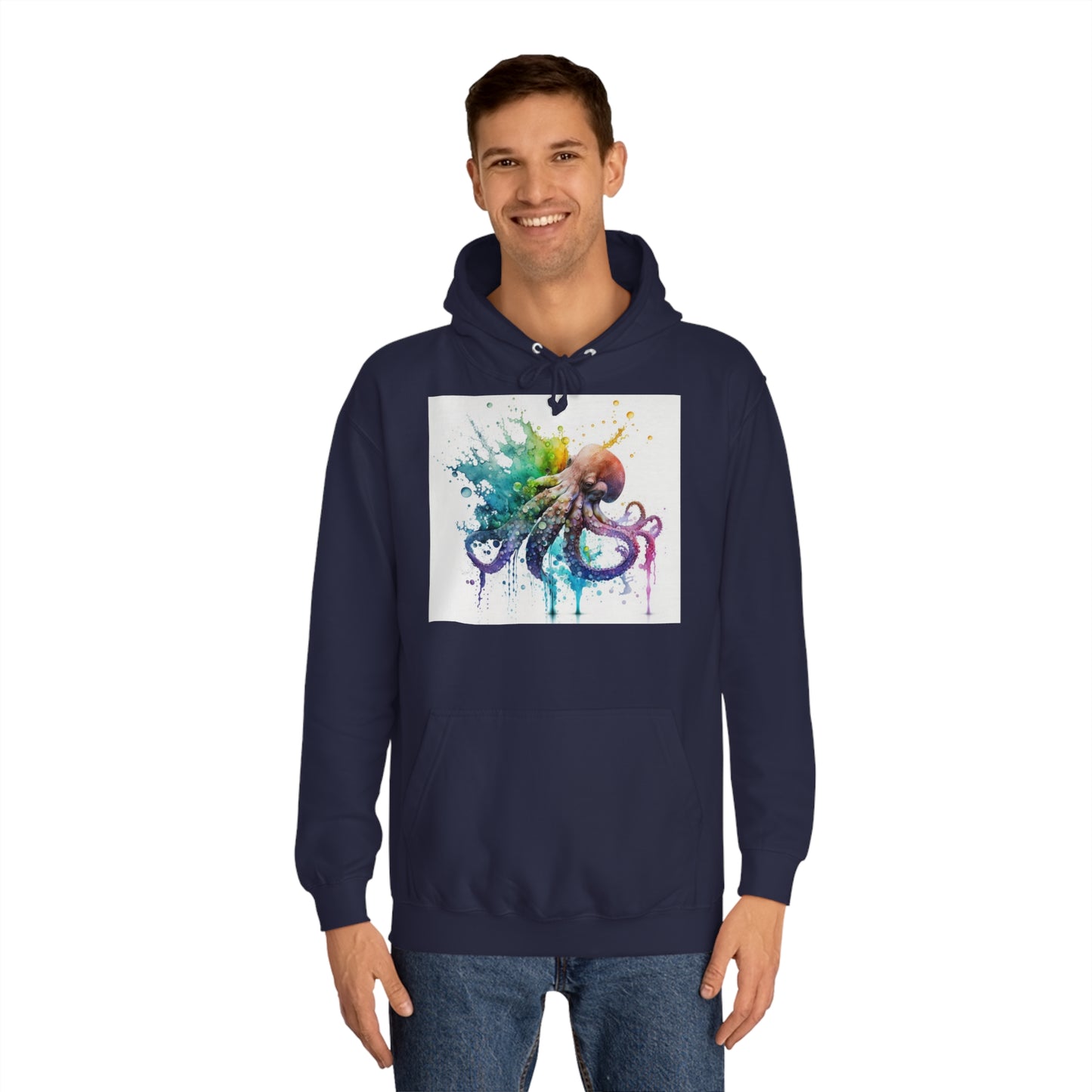Octopus Drip Paint Hoodie