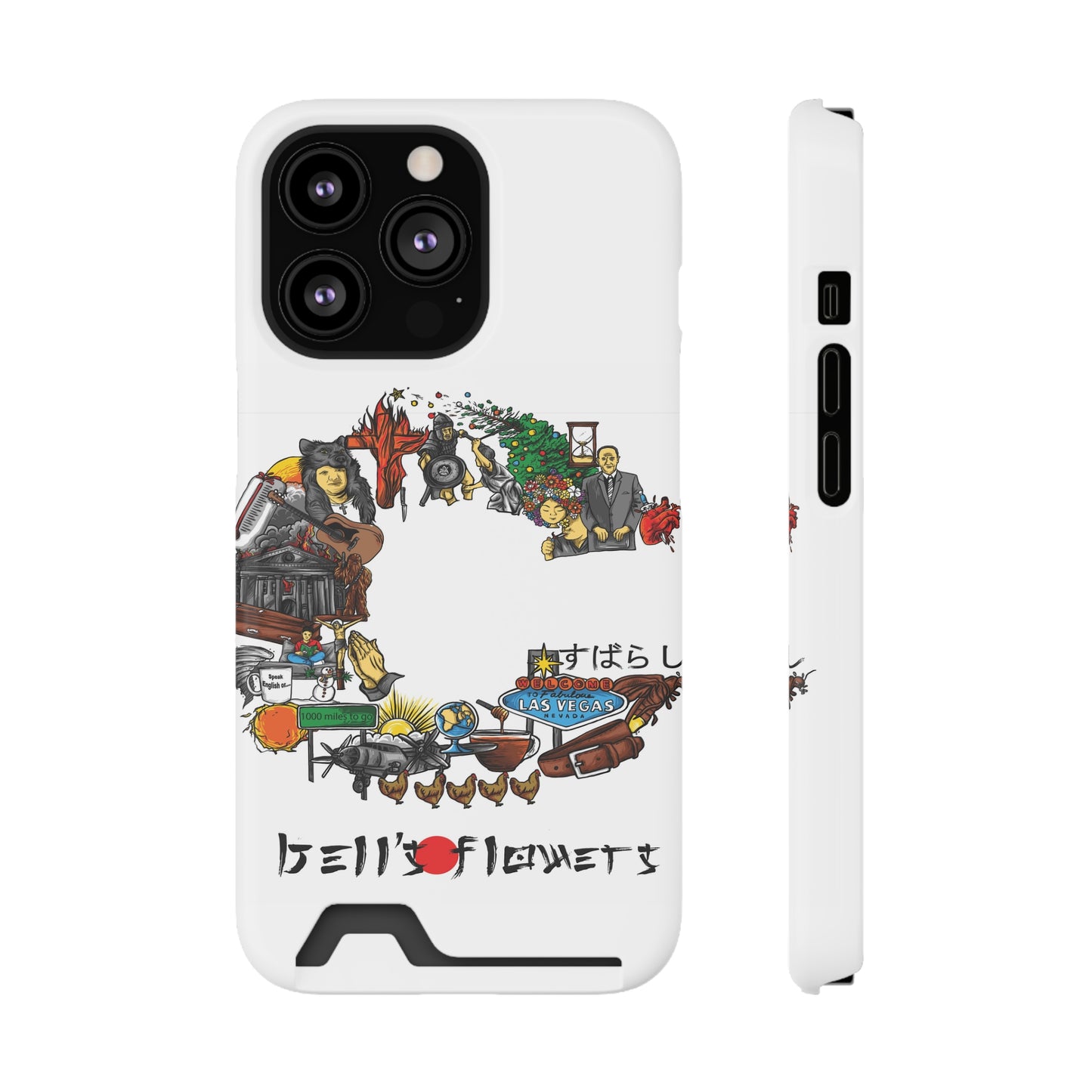 bell's flowers Album C original Phone Case With Card Holder