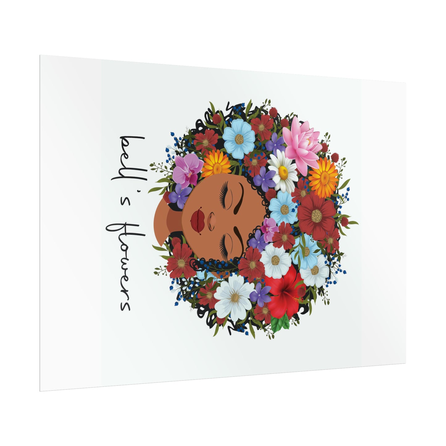 bell's flowers original logo Rolled Poster