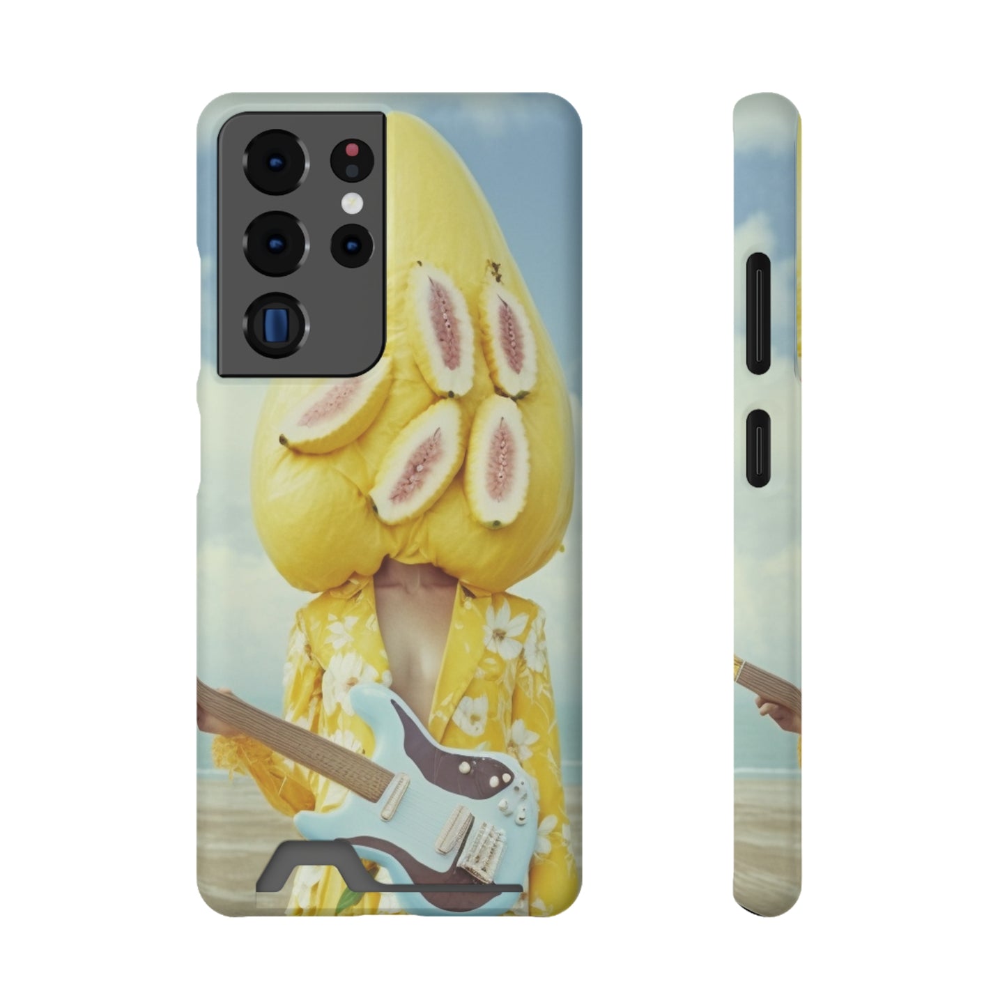 False Banana Phone Case With Card Holder