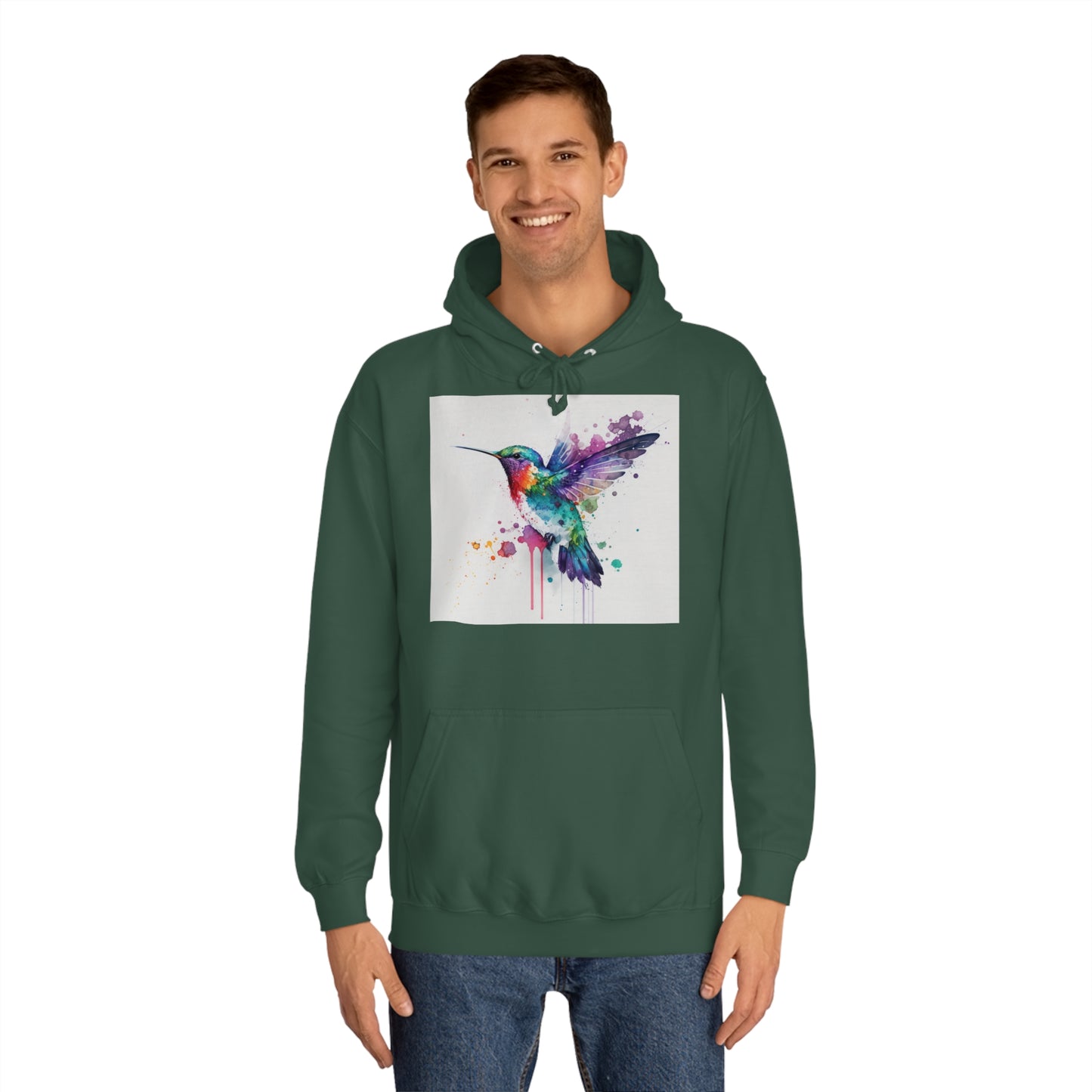 Hummingbird Watercolor Hoodie