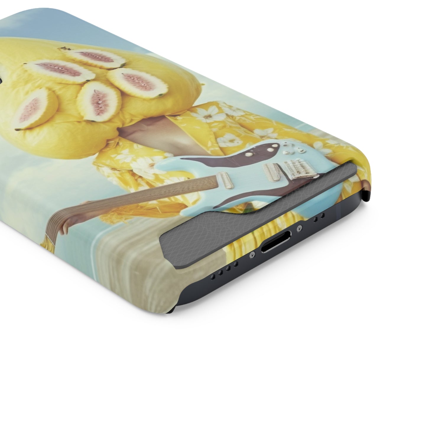 False Banana Phone Case With Card Holder