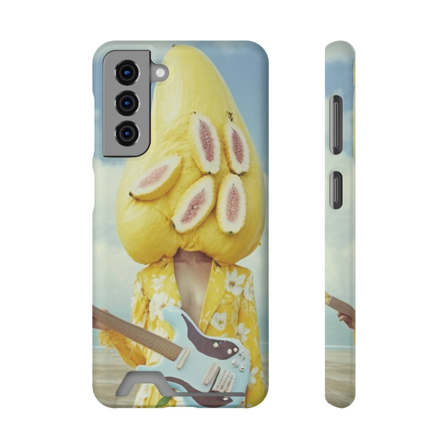 False Banana Phone Case With Card Holder