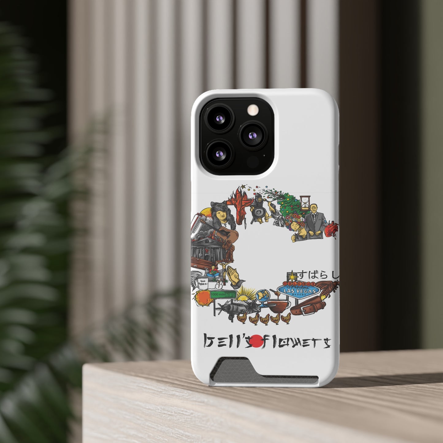 bell's flowers Album C original Phone Case With Card Holder