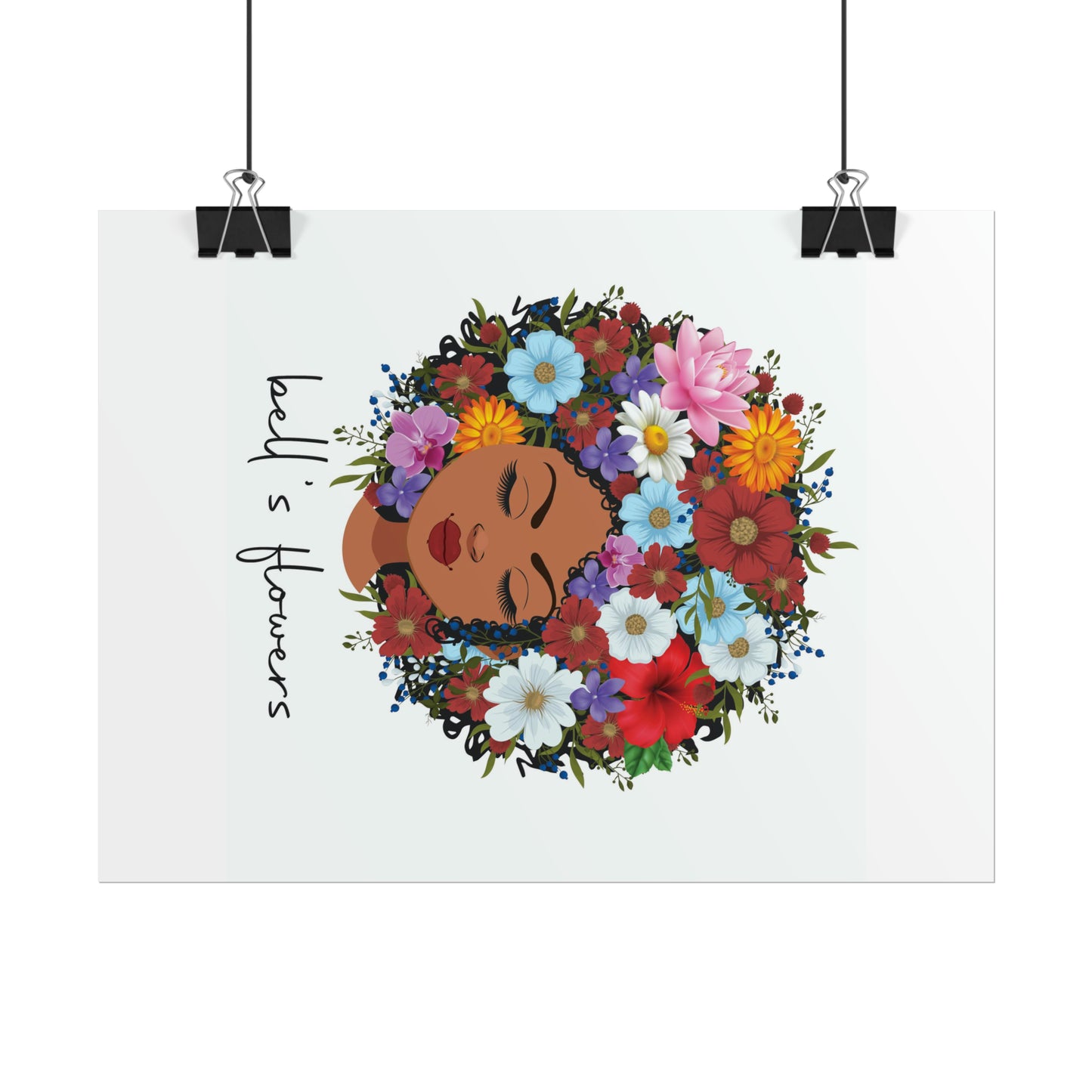 bell's flowers original logo Rolled Poster