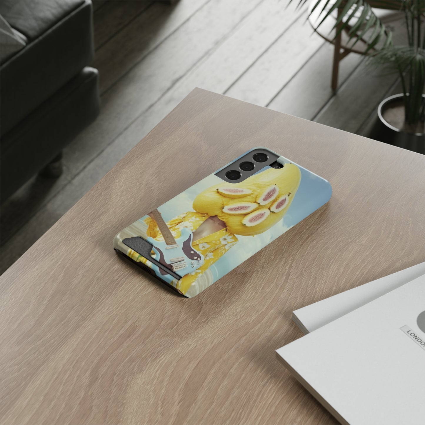 False Banana Phone Case With Card Holder