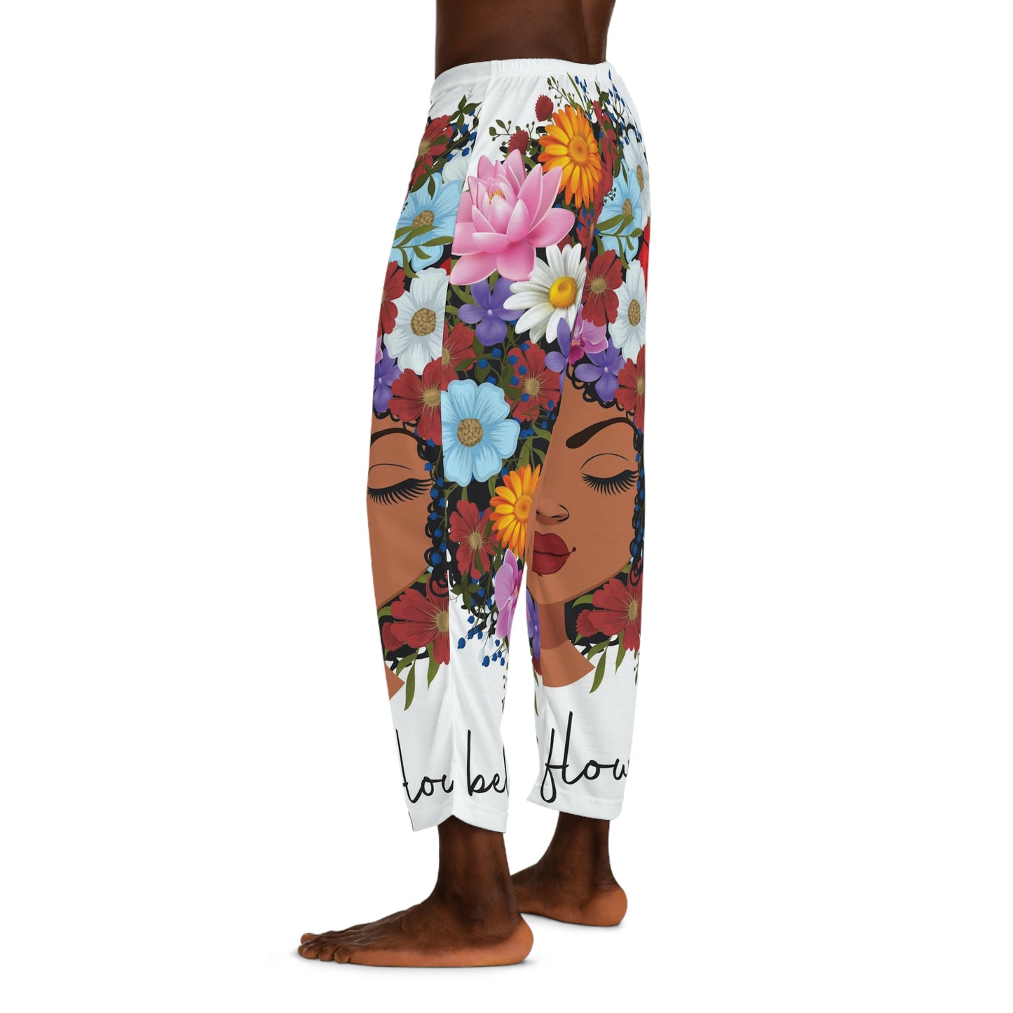 bell's flowers original logo pajama pants