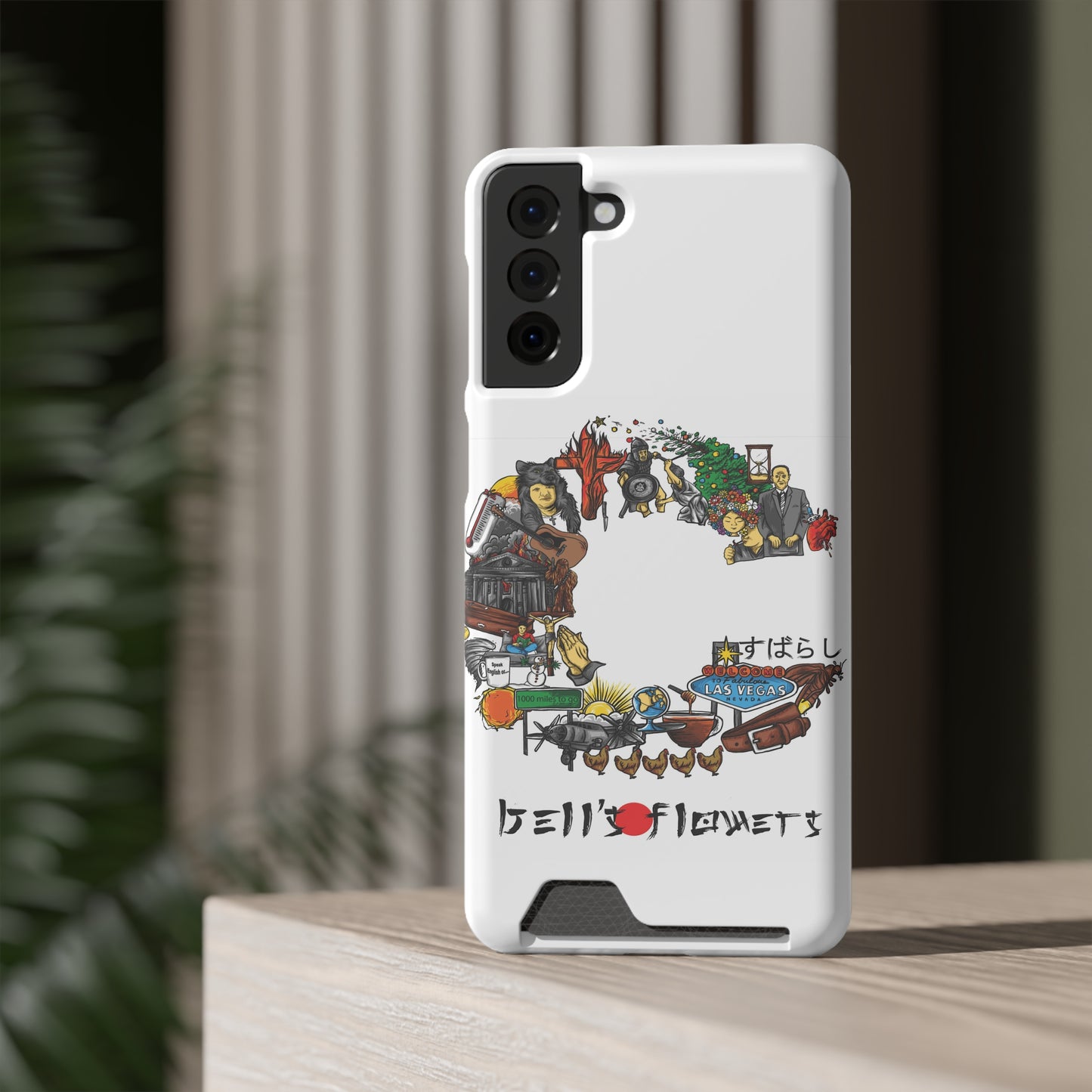 bell's flowers Album C original Phone Case With Card Holder