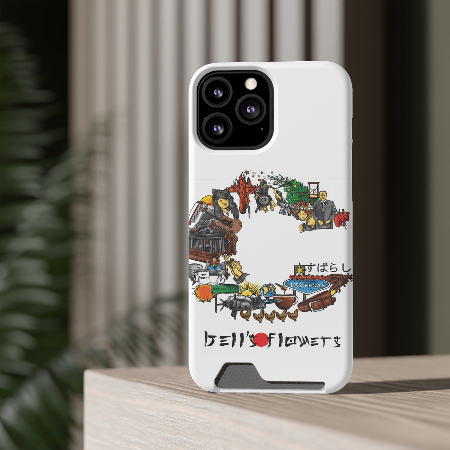 bell's flowers Album C original Phone Case With Card Holder