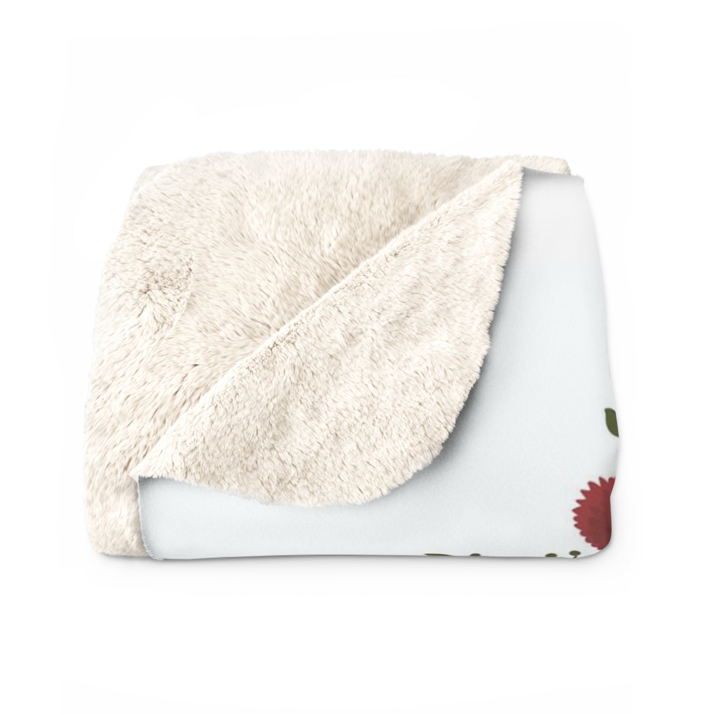 bell's flowers original logo sherpa fleece blanket