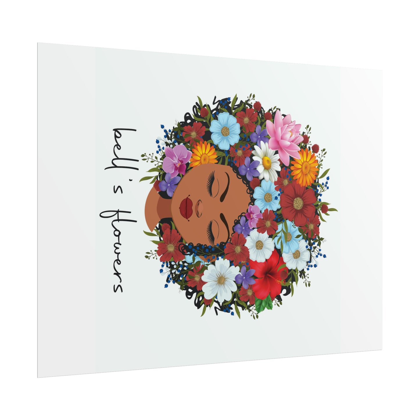 bell's flowers original logo Rolled Poster