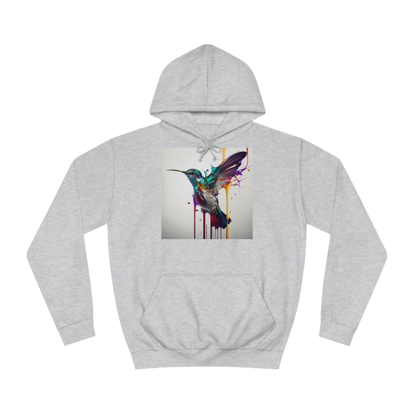 Hummingbird Drip Paint Hoodie