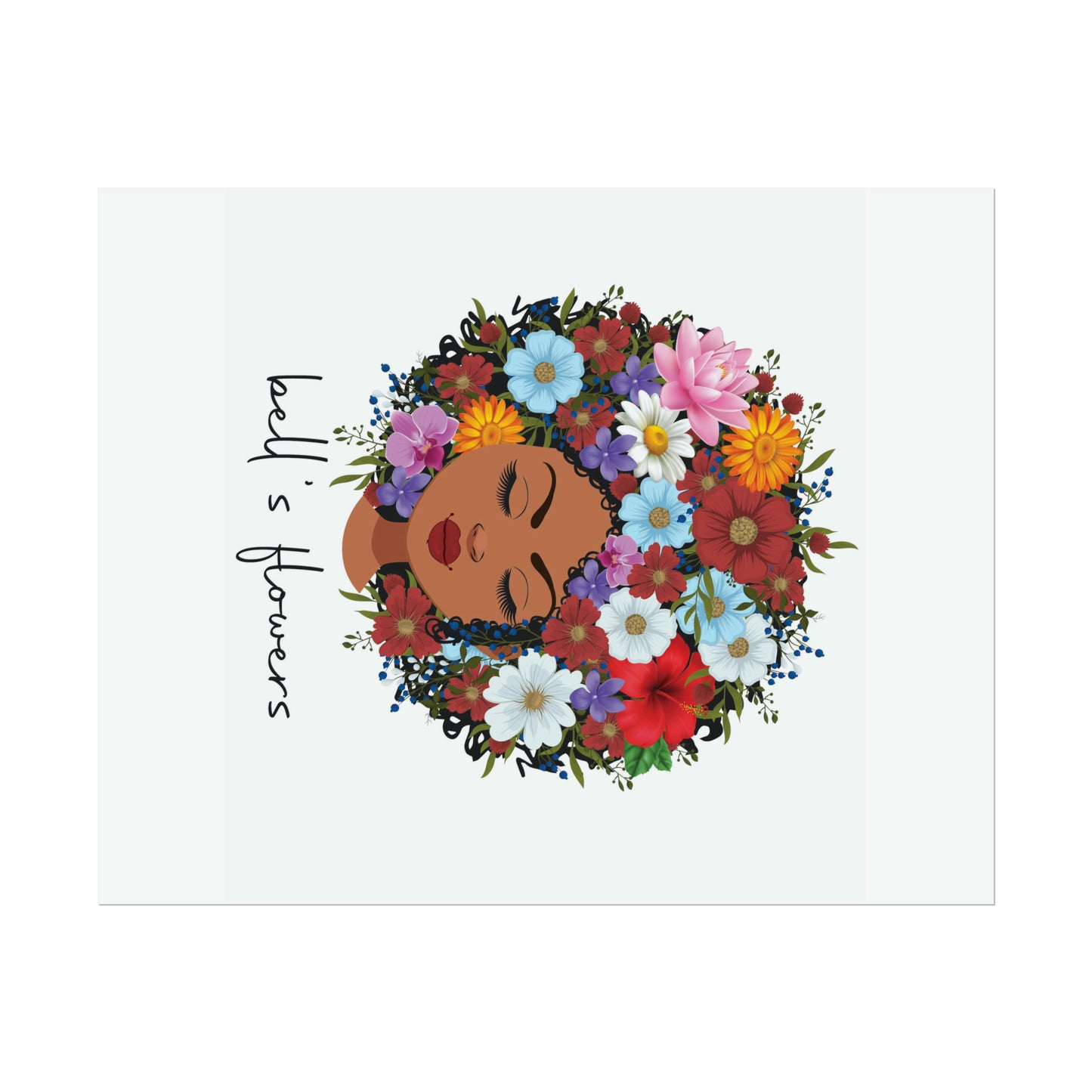 bell's flowers original logo Rolled Poster