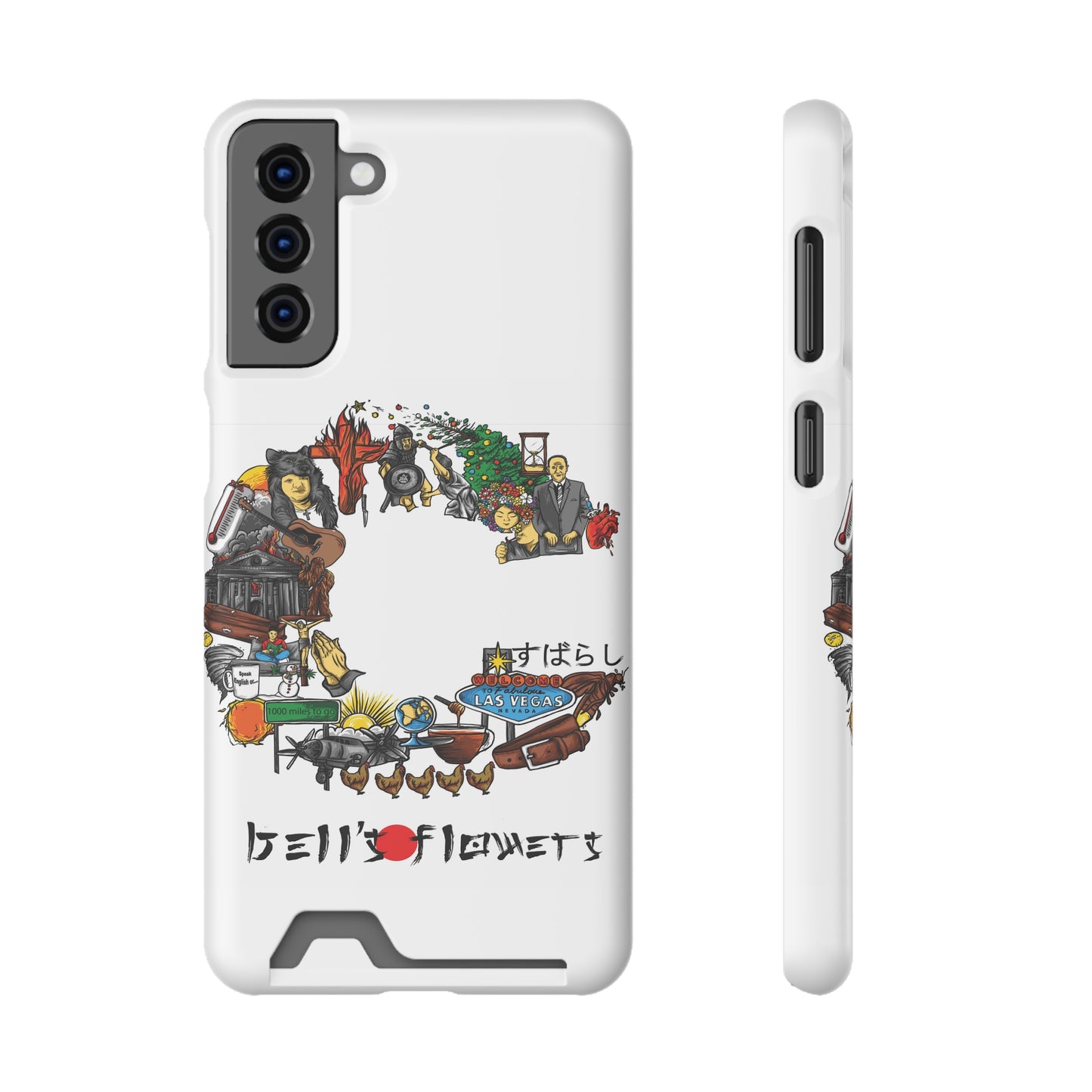 bell's flowers Album C original Phone Case With Card Holder