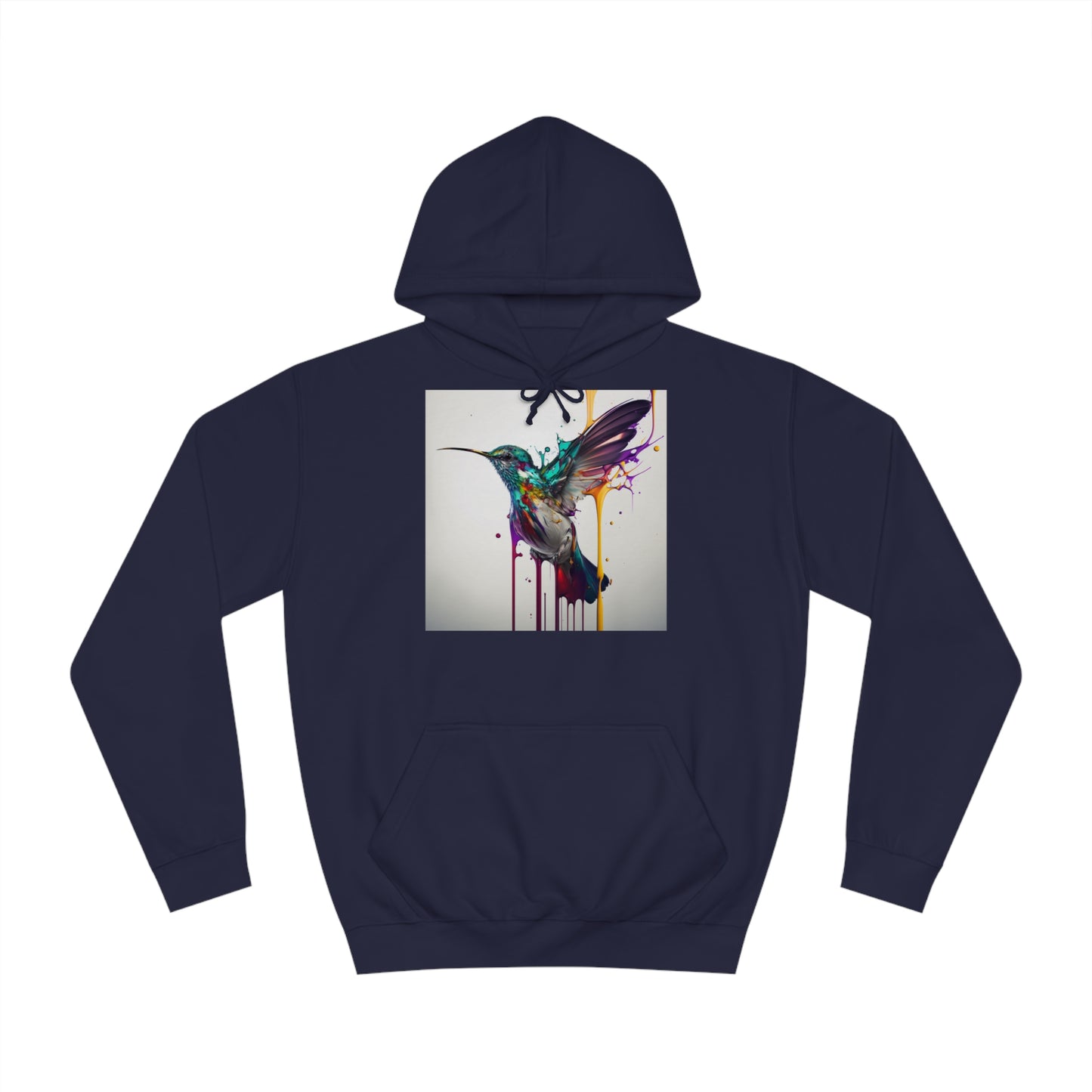 Hummingbird Drip Paint Hoodie
