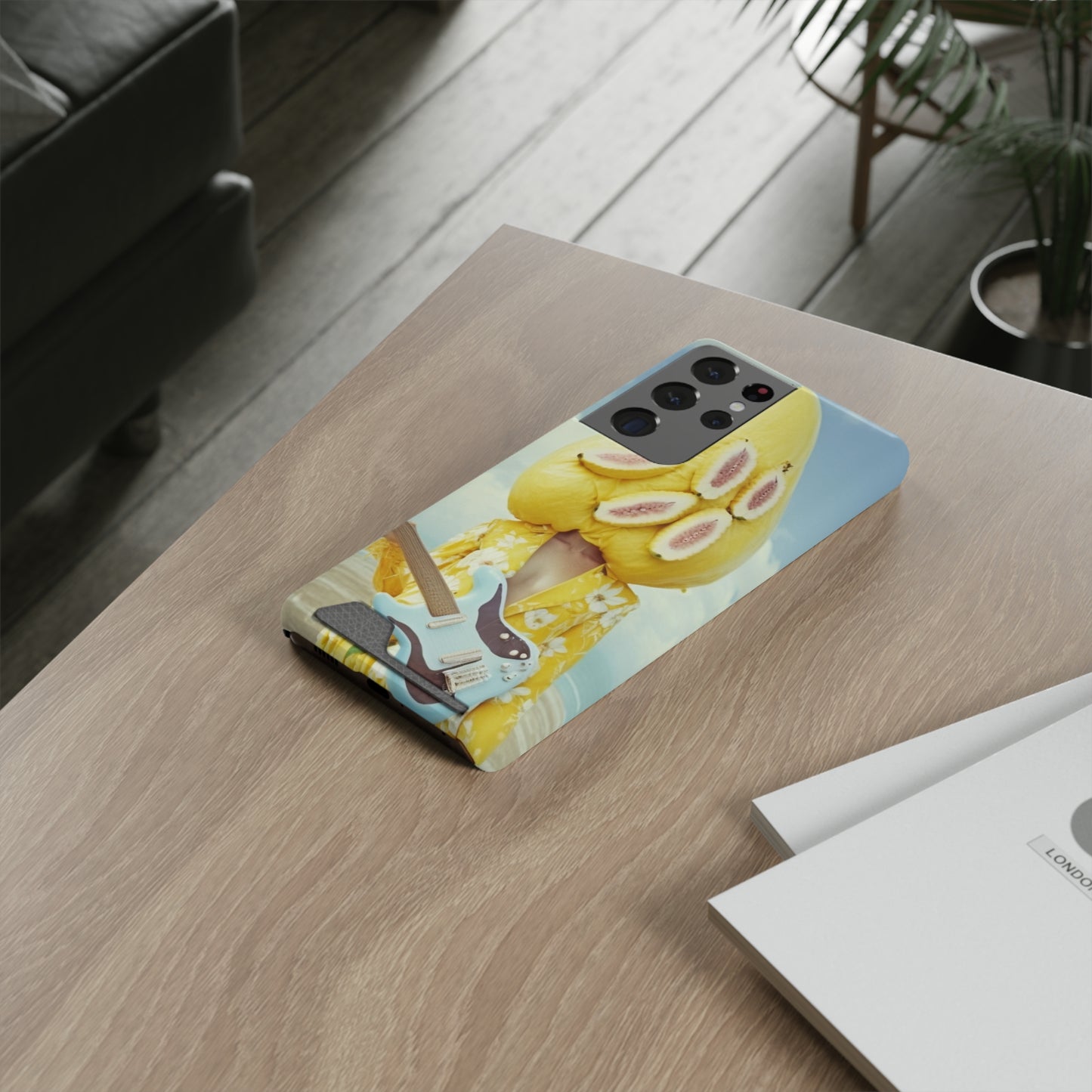 False Banana Phone Case With Card Holder
