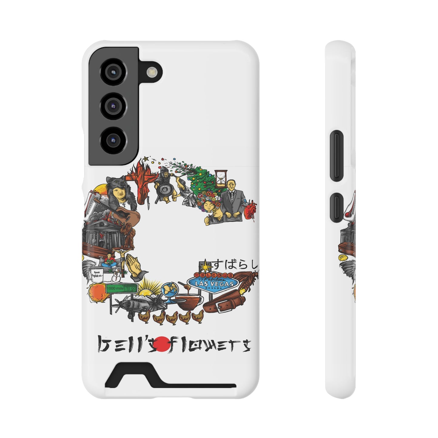 bell's flowers Album C original Phone Case With Card Holder