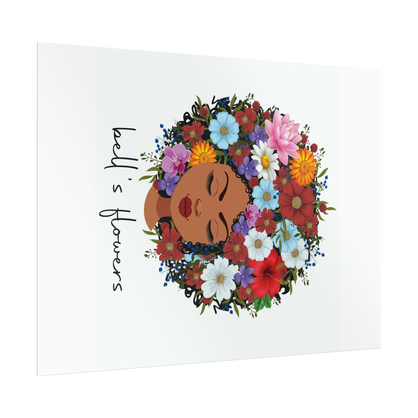bell's flowers original logo Rolled Poster