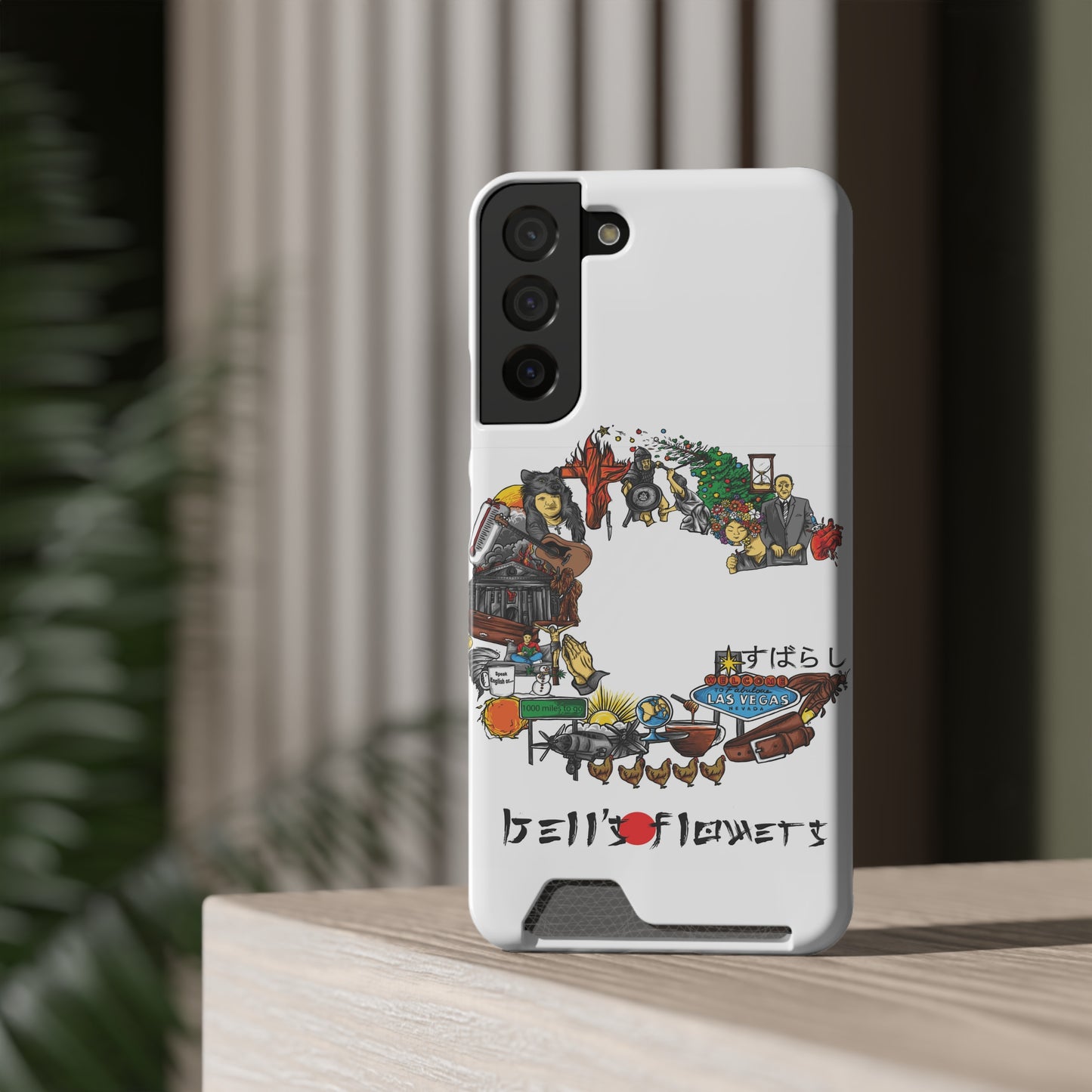 bell's flowers Album C original Phone Case With Card Holder