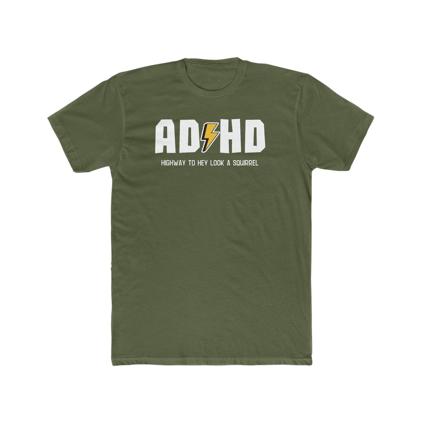 ADHD. Men's Cotton Crew Tee