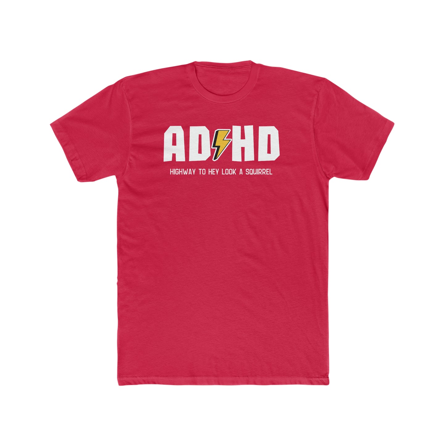 ADHD. Men's Cotton Crew Tee