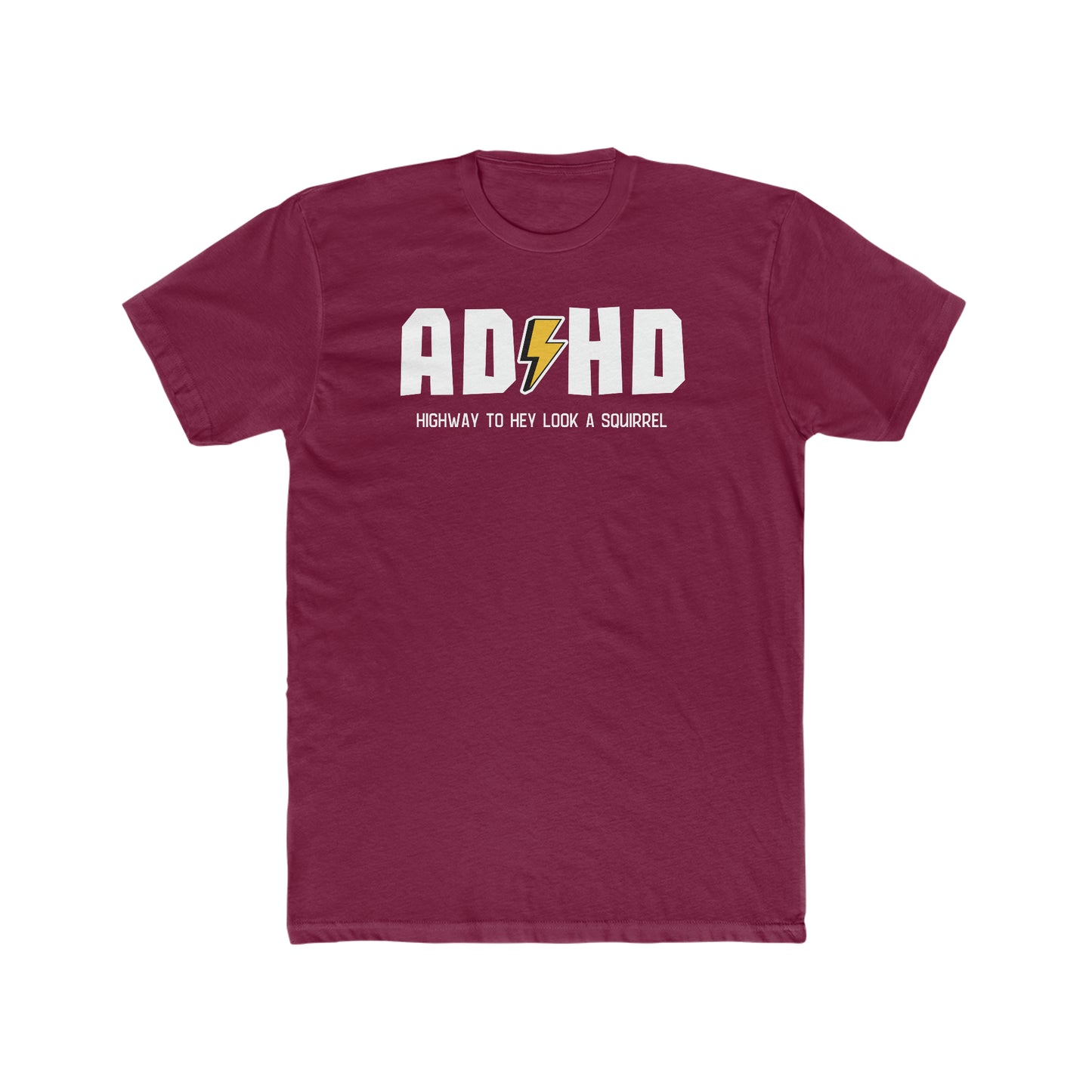 ADHD. Men's Cotton Crew Tee