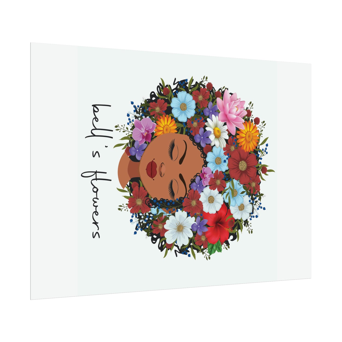 bell's flowers original logo Rolled Poster