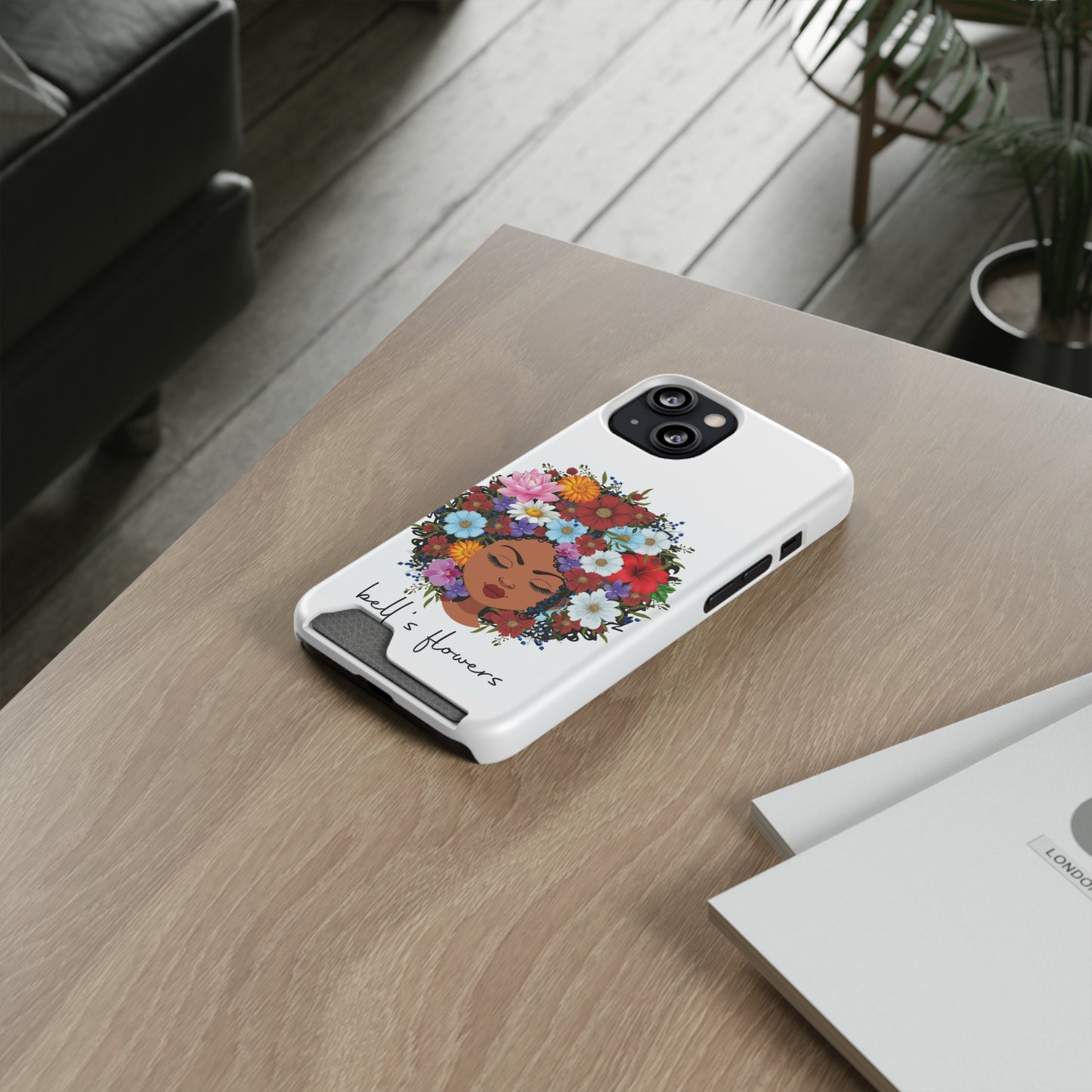bell's flowers Original Logo Phone Case With Card Holder